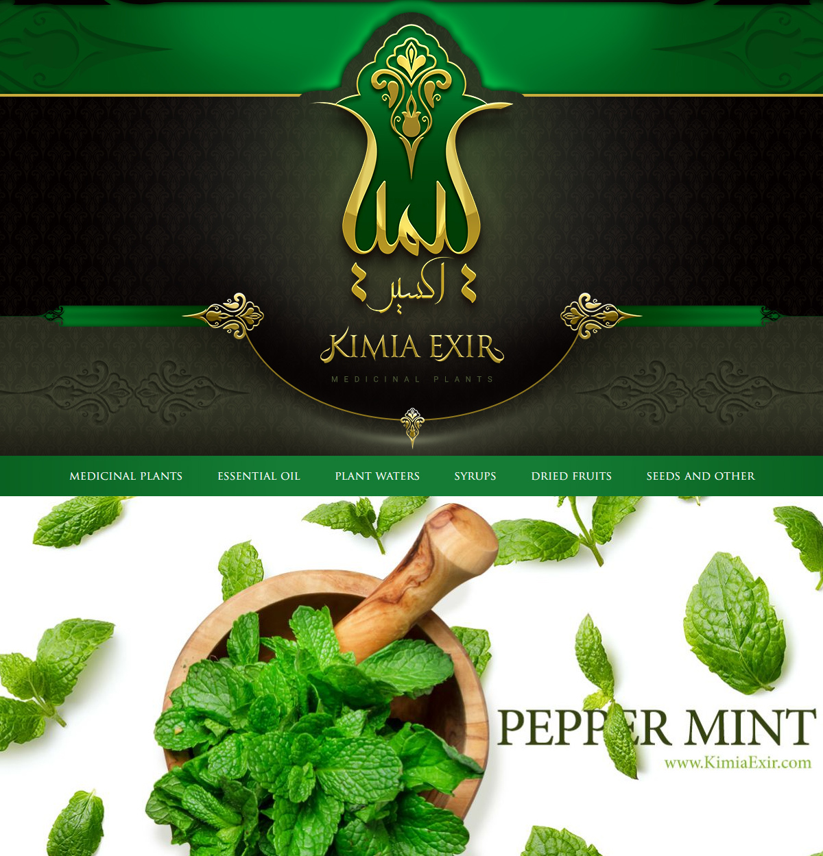 KimiaExir Web Site Design